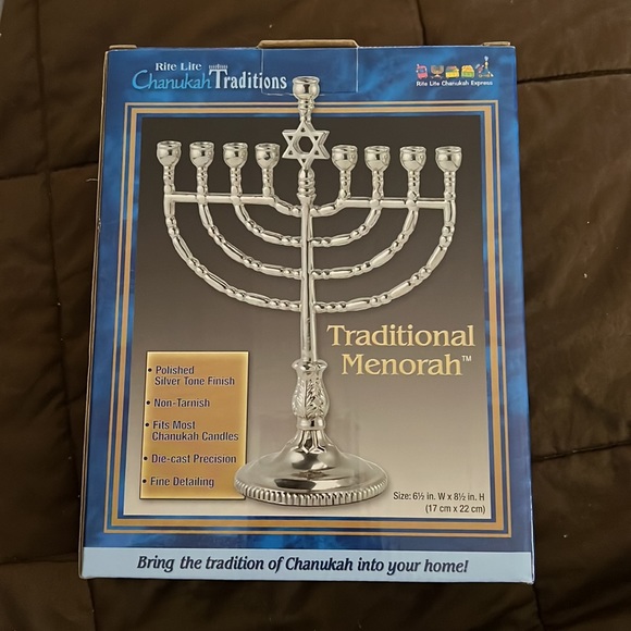 Rite Lite Chanukah Traditions Traditional Menorah - Picture 3 of 5